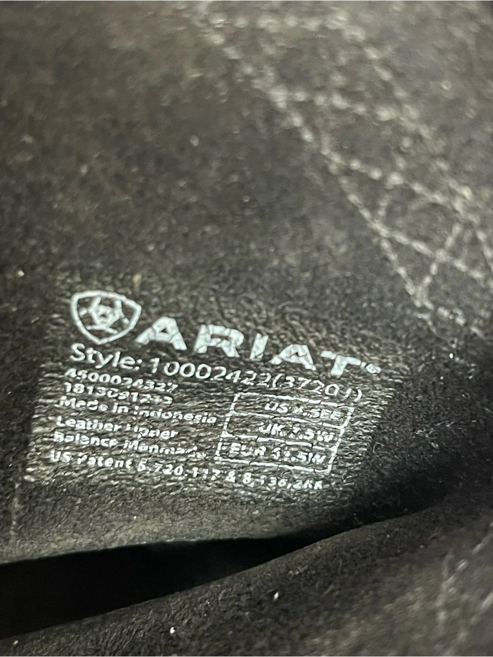 Ariat Mens Sierra Cowboy Western Work Boot BLK Leather 10002422 37201 SZ 8.5EE
